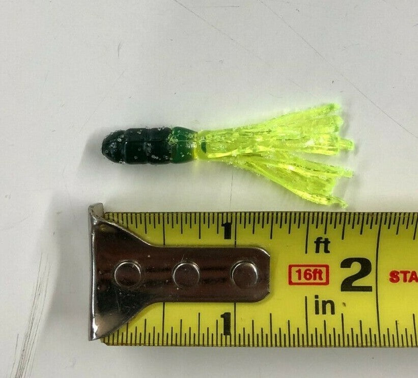 Bulk 500 Crappie Tube Jigs - 2 Inch Soft Plastic Fish Baits, USA Made