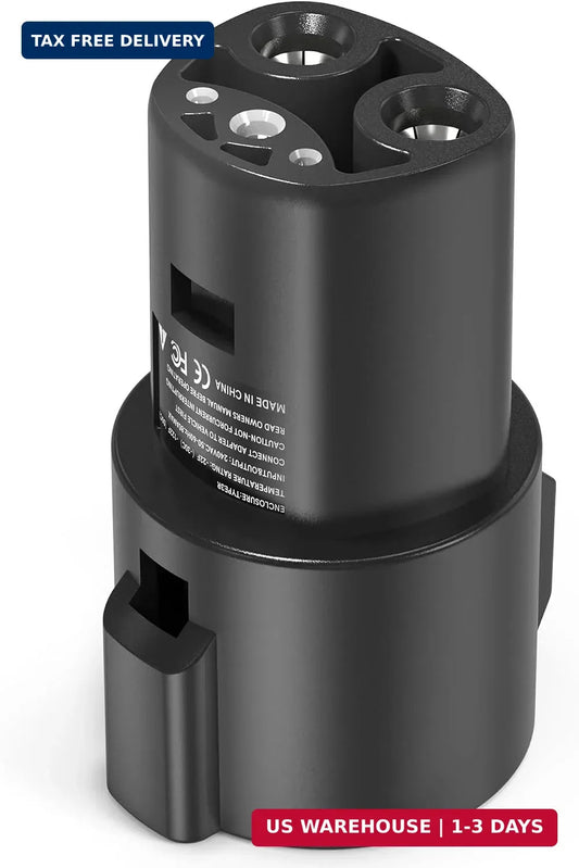 J1772 to Tesla EV Charger Adapter - 80Amp 240V Level 1 & 2 Charging