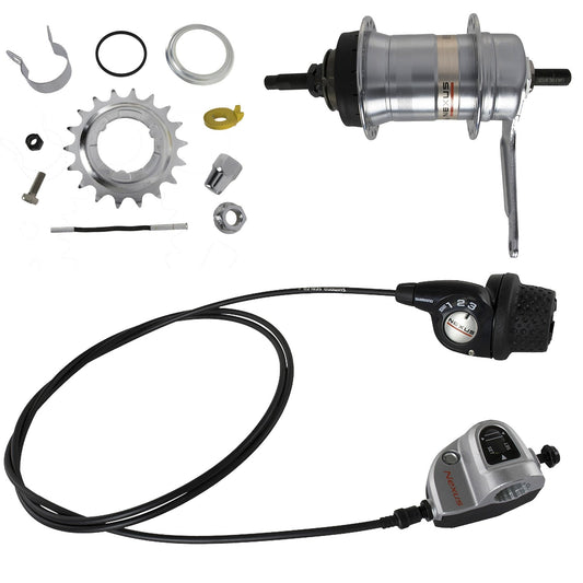3-Speed Bicycle Hub Set for Rear Wheel - Shimano Nexus Internal Gear