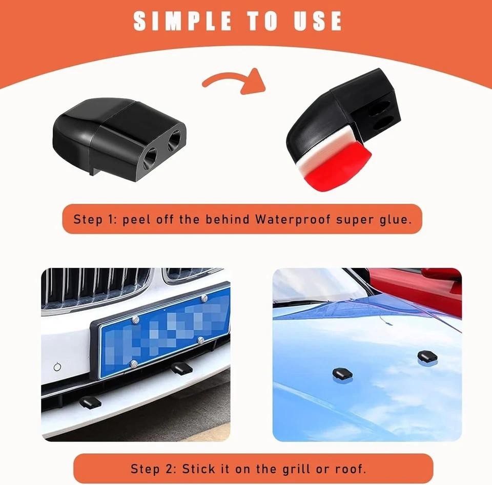 Deer Warning Whistle Set for Vehicles – Animal Alert Device for Car Safety