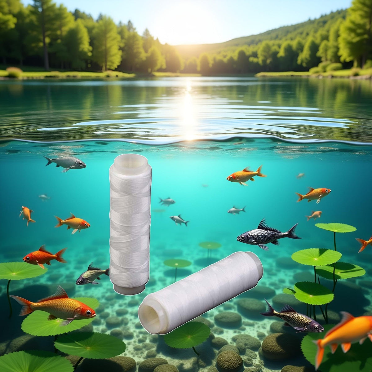 Elastic Clear Fishing Line Nylon Thread for Bait Rigging and Casting
