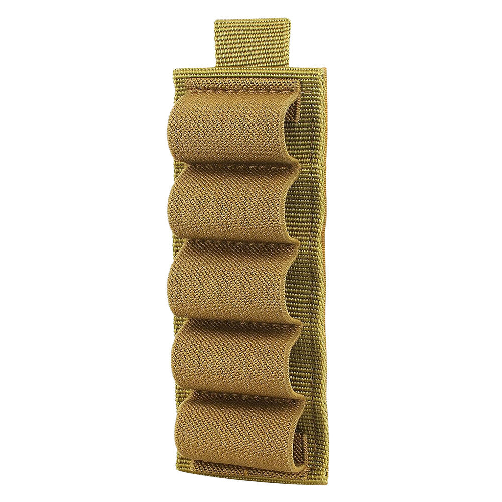 Tactical Shotgun Shell Holder 5-Round Side Saddle Carrier for 12/20 Gauge