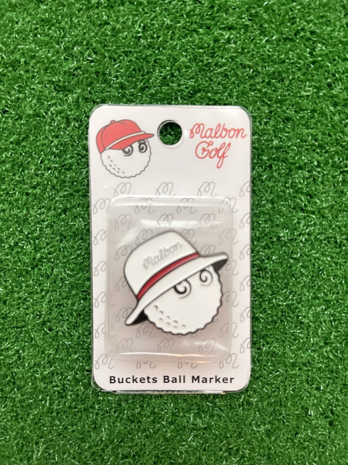 Magnetic Golf Ball Marker with Hat Clip - Malbon Style Assorted Set