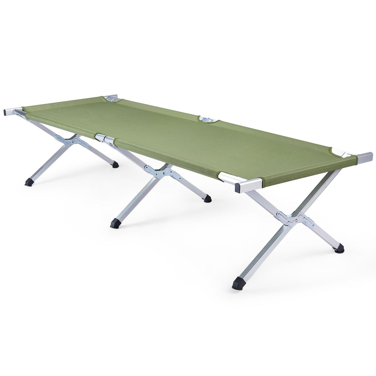 Portable Folding Camping Cot with Carrying Bag - Military Outdoor Bed