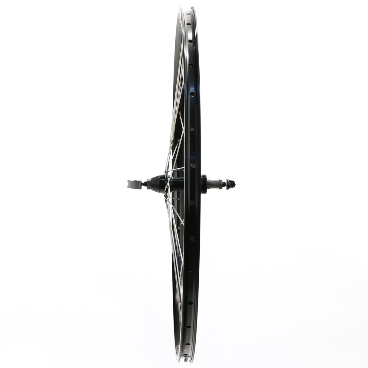 700c Bicycle Rear Wheel - Double Wall Aluminum Rim, Quick-Release, 135mm Spacing