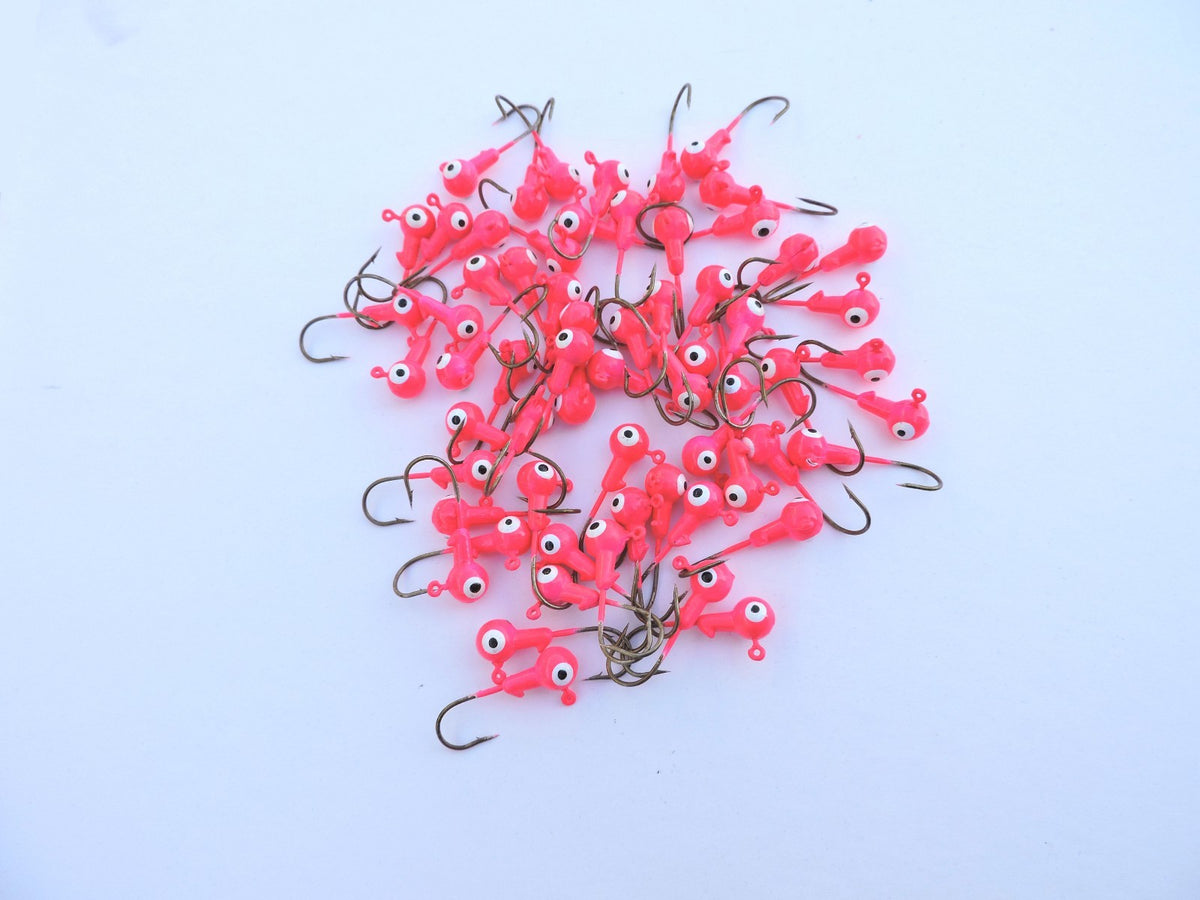 Fishing Jig Heads 50 PCs 1/8 oz Lead Hooks for Crappie & Bass