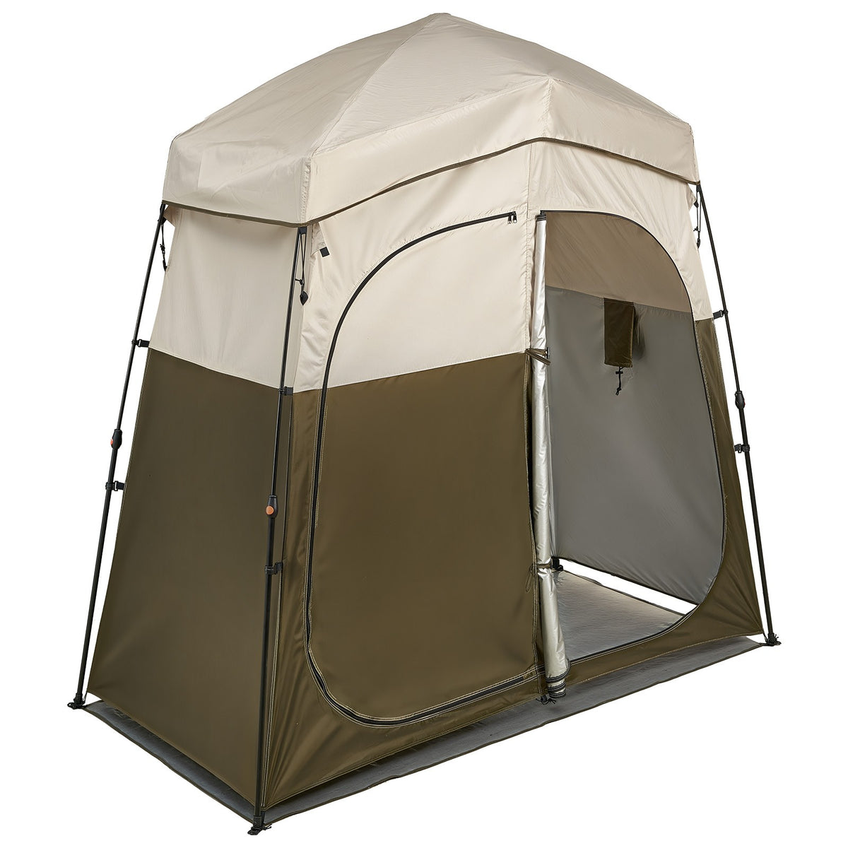 Foldable Camping Shower Tent with Privacy Enclosure for Outdoor Use