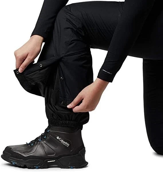 Women's Snow Pants with Insulation and Waterproof Protection - Medium Black
