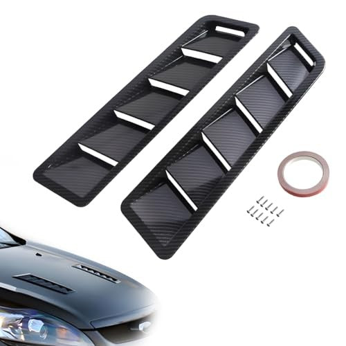 Universal Car Hood Vent Scoop Kit - ABS & Carbon Fiber Engine Vent Cover