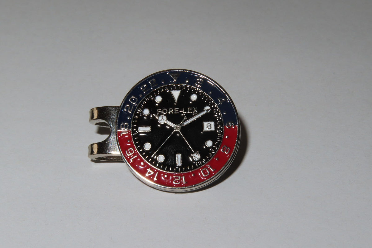 Magnetic Watch-Style Golf Ball Markers Set with Hat Clip - 4 Pack