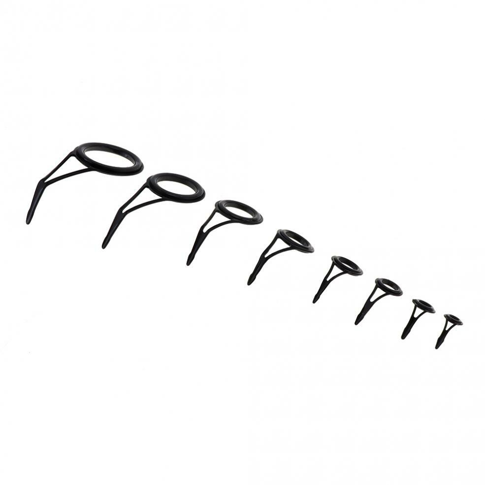 75PCS Fishing Rod Guide Tips Set - Ceramic & Steel Line Repair Kit