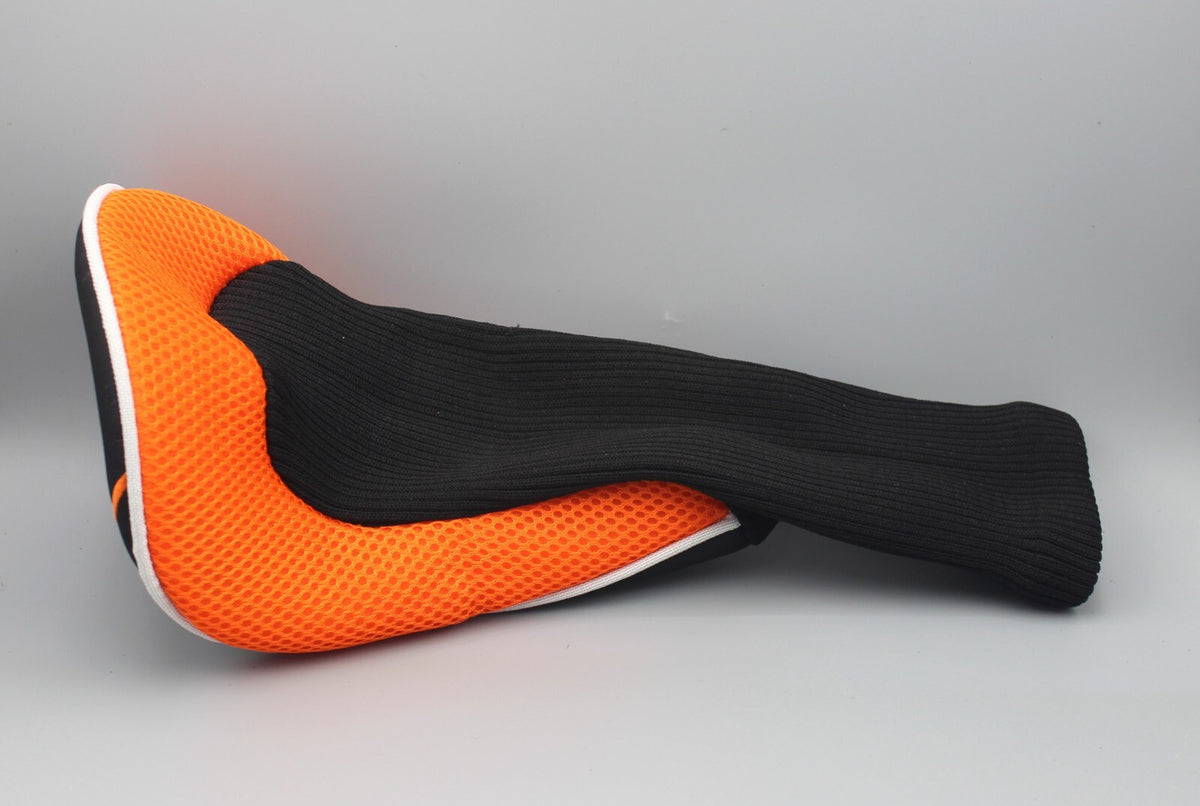Universal Golf Driver Headcover Black and Orange Fits Most Clubs