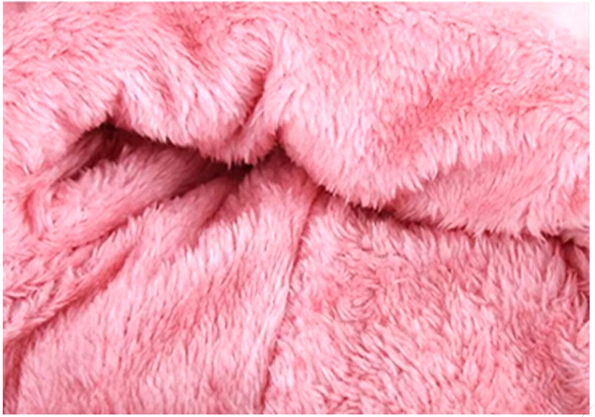 Double-Layer Fleece Winter Hat Beanie with Face and Neck Cover - Multiple Colors
