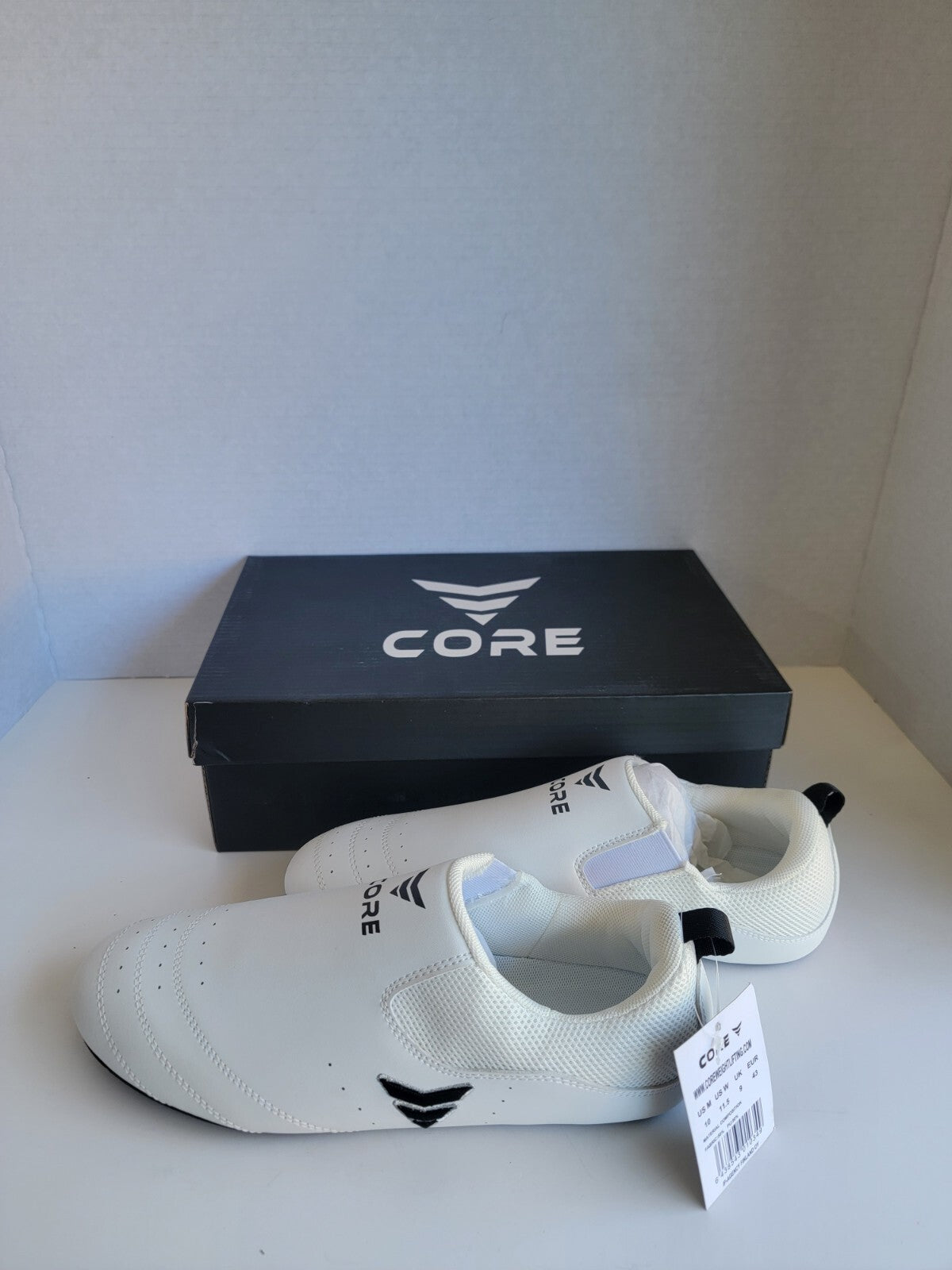 Weightlifting Shoes for Taekwondo White Size US 10 - Core Performance Gear