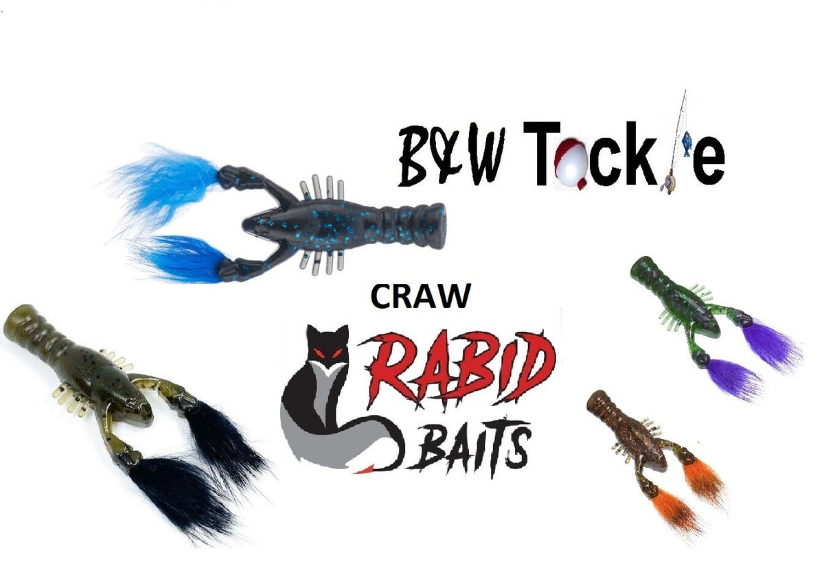 Soft Plastic Craw Baits for Fishing - 3-Inch 4-Pack Multi-Color Variety