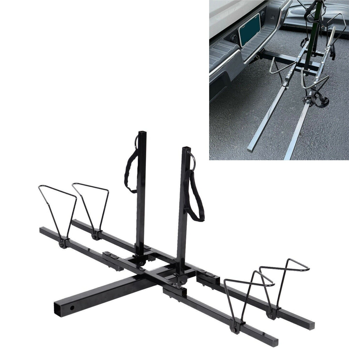 2-Bike Hitch Mount Carrier for SUVs Trucks & Minivans - 2" Receiver