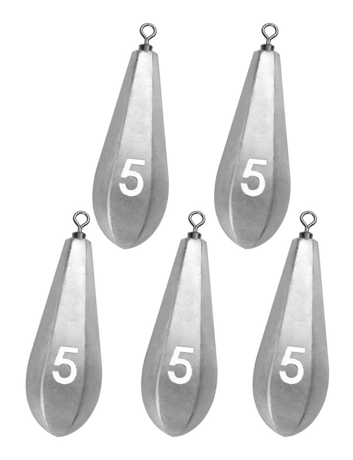 Saltwater Fishing Sinkers with Swivel for Deep Water Bottom Fishing - Multiple Sizes