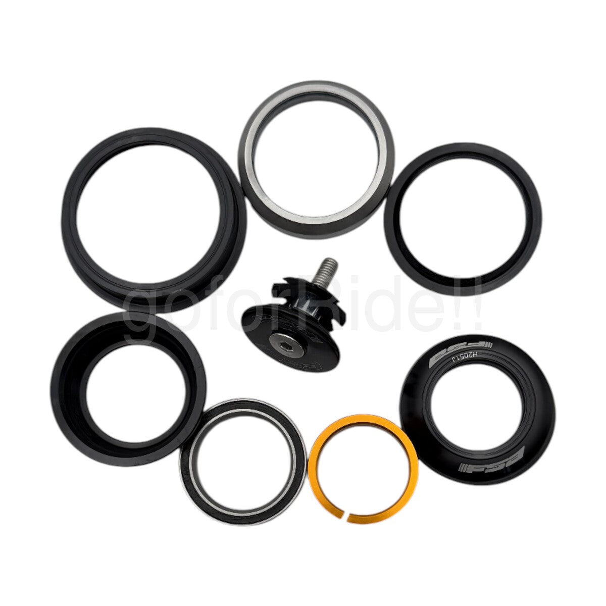 FSA No.57 Orbit 1.5 ZS Tapered Bicycle Headset with Top Cap - 50/62mm OD