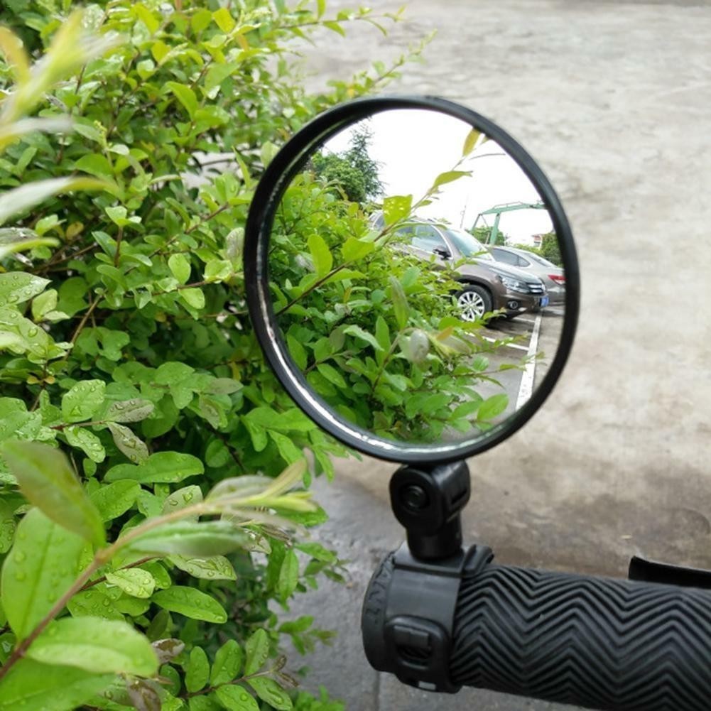 Adjustable Bicycle Handlebar Mirror - 360° Rotatable Wide Angle Rearview