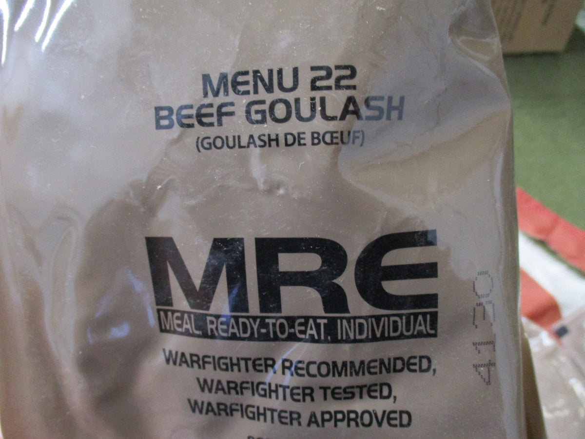 Genuine US Military MRE Meal - Ready-to-Eat, Shelf-Stable, Multiple Flavors