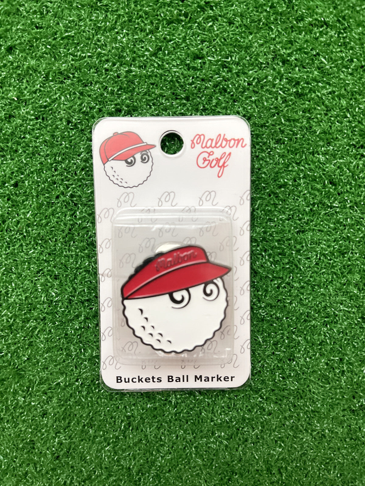 Magnetic Golf Ball Marker with Hat Clip - Malbon Style Assorted Set