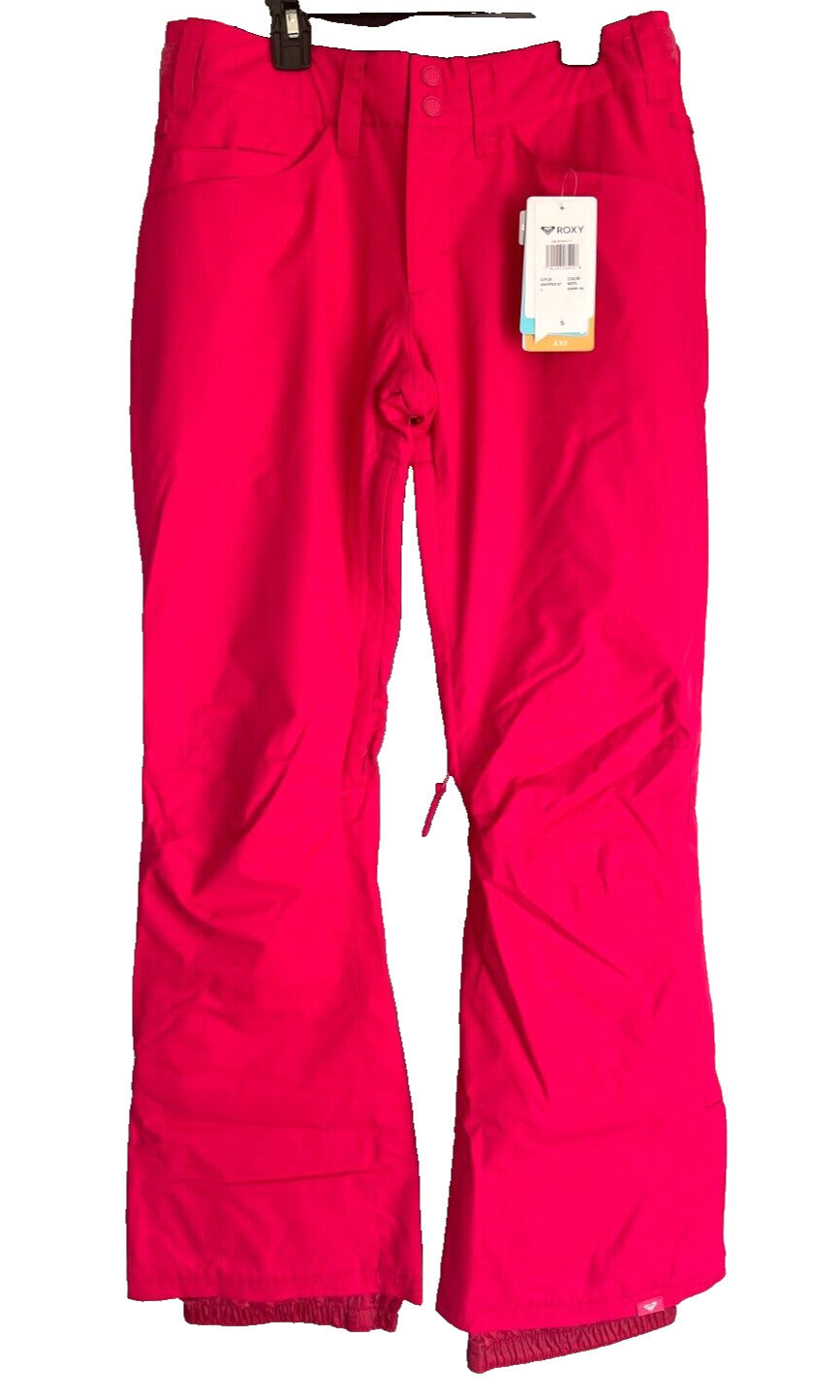 Women's Snow Pants Waterproof Warm Winter Ski Trousers - Pink, Small