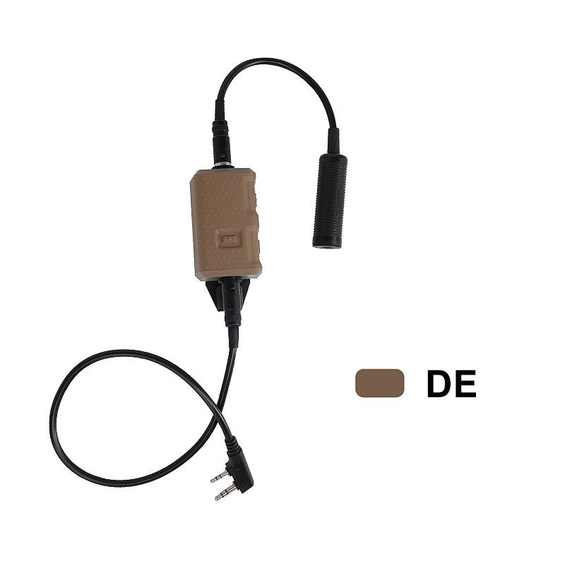 Tactical Noise Reduction Communication Headset with PTT for Helmet Use