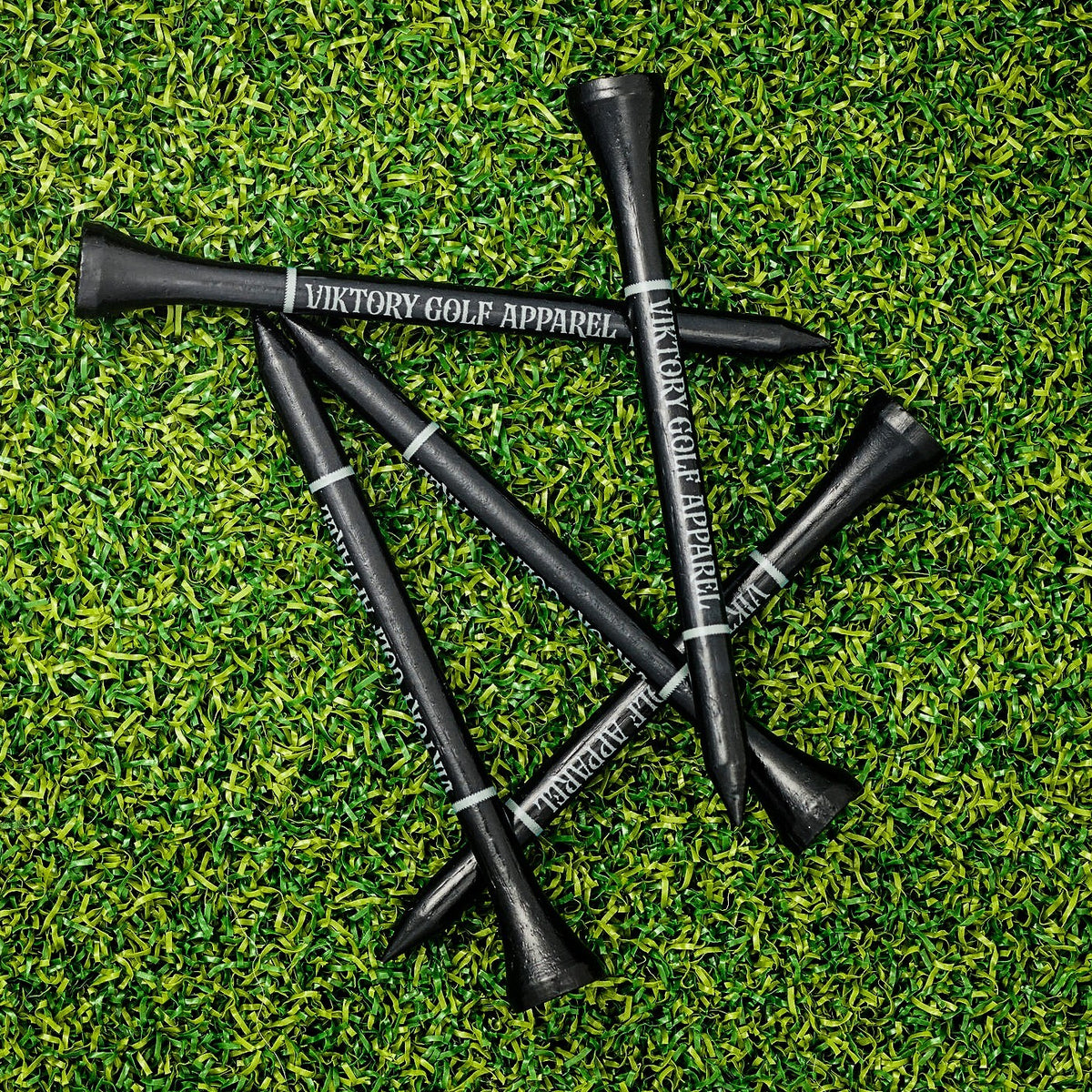 Premium Bamboo Golf Tees - 75 Pack, 3-1/4" (83mm), Durable & Long