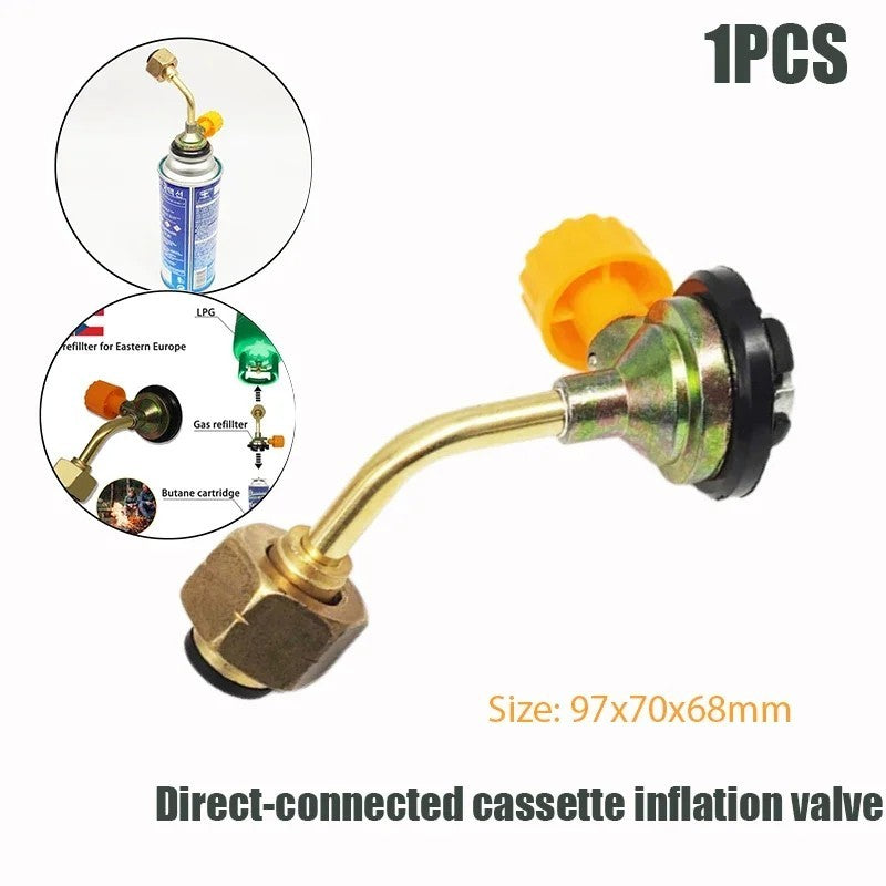 Camping Gas Refill Adapter & Inflation Valve System - Brass & Heavy-Duty Variants