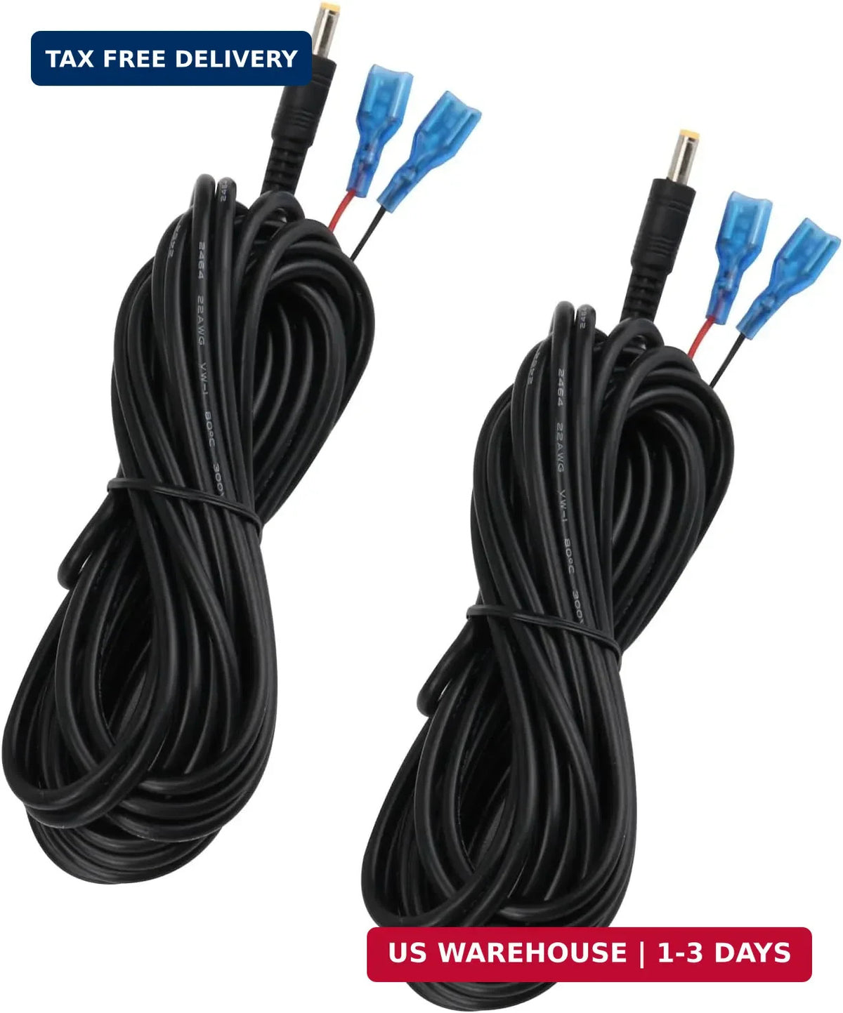 15FT Trail Camera Power Cable DC External Cord for Wildlife & Doorbell Cameras