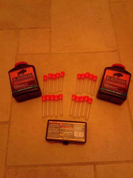 24 Blackhorn 209 Black Powder Charge Tubes for Shooting & Hunting