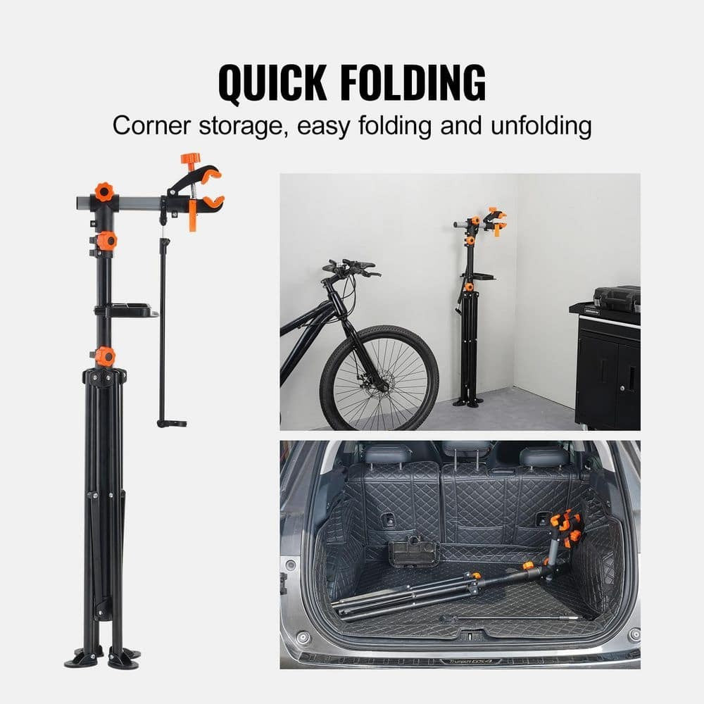 Heavy-Duty Bike Repair Stand 80 Lb Capacity - Adjustable Steel Bicycle Support