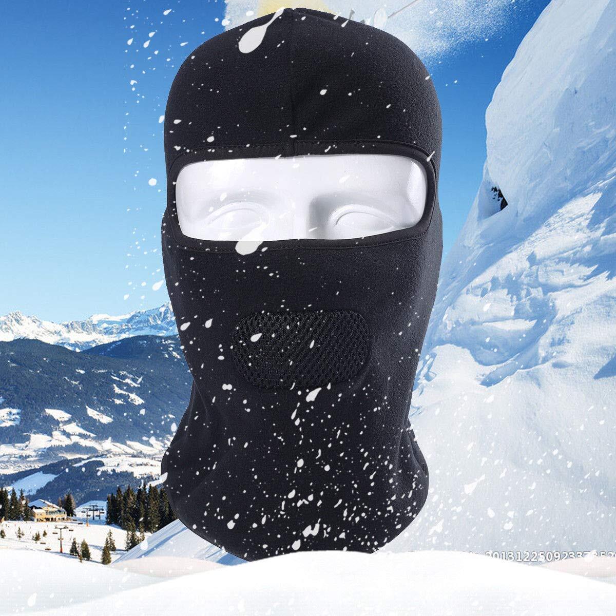 Unisex Thermal Ski Mask Fleece Full Face Cover for Winter Outdoor Sports