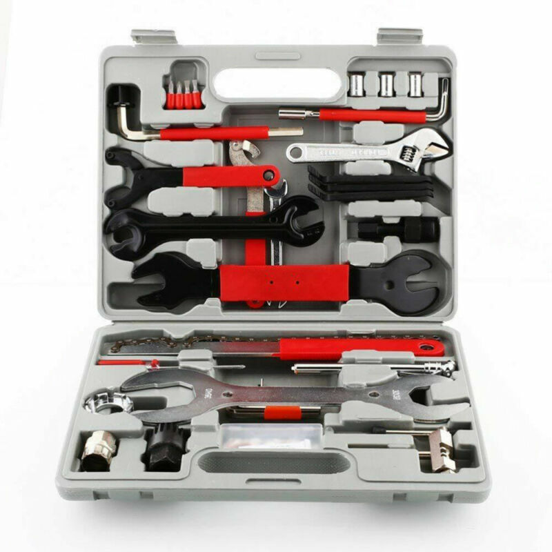 44PCS Bike Repair Tool Kit Set - Bicycle Maintenance & Cycling Gear