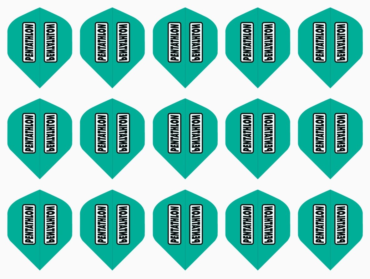 Dart Flights 100 Micron Standard Sets - 5-Pack, Multi-Color