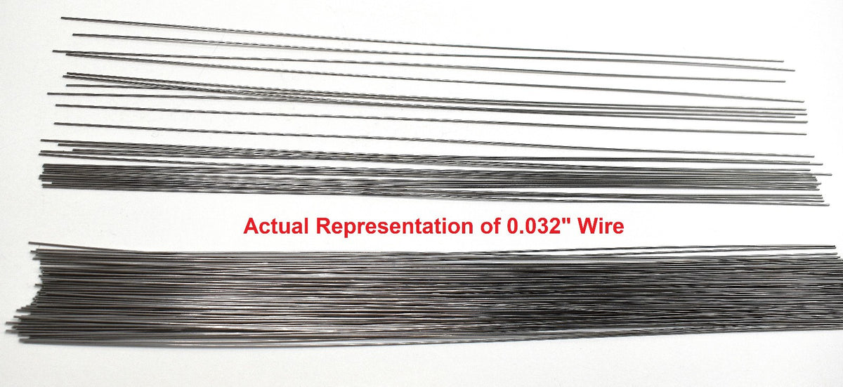 100 Pieces Stainless Steel Straight Lure Shaft Wire Form 0.032" X 14