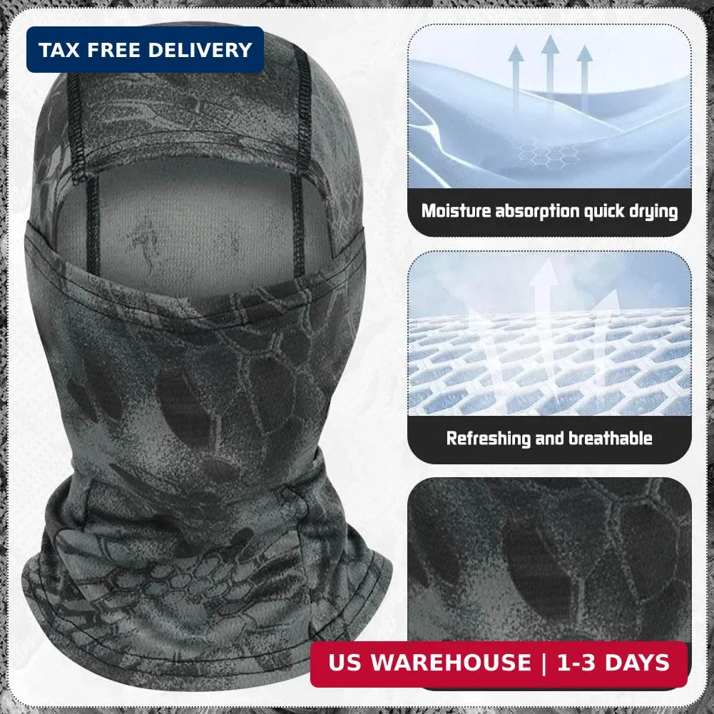 Camo Balaclava Ski Mask UV Face Cover for Motorcycle Hunting