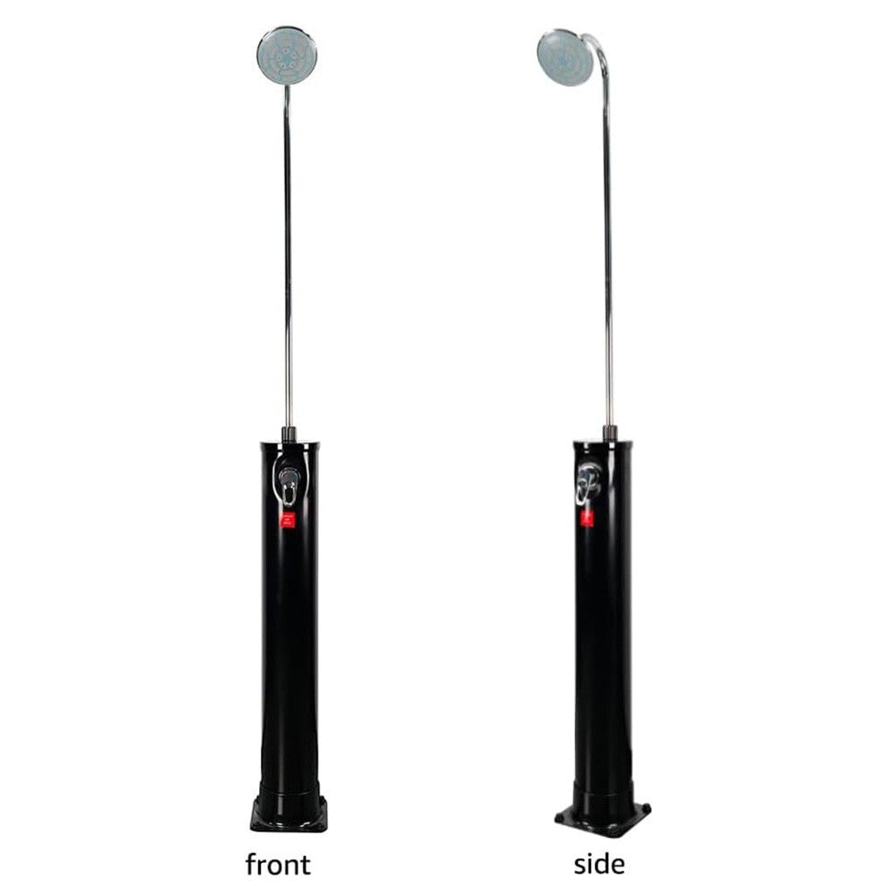 7FT Solar-Powered Outdoor Shower with Adjustable Head and Foot Tap