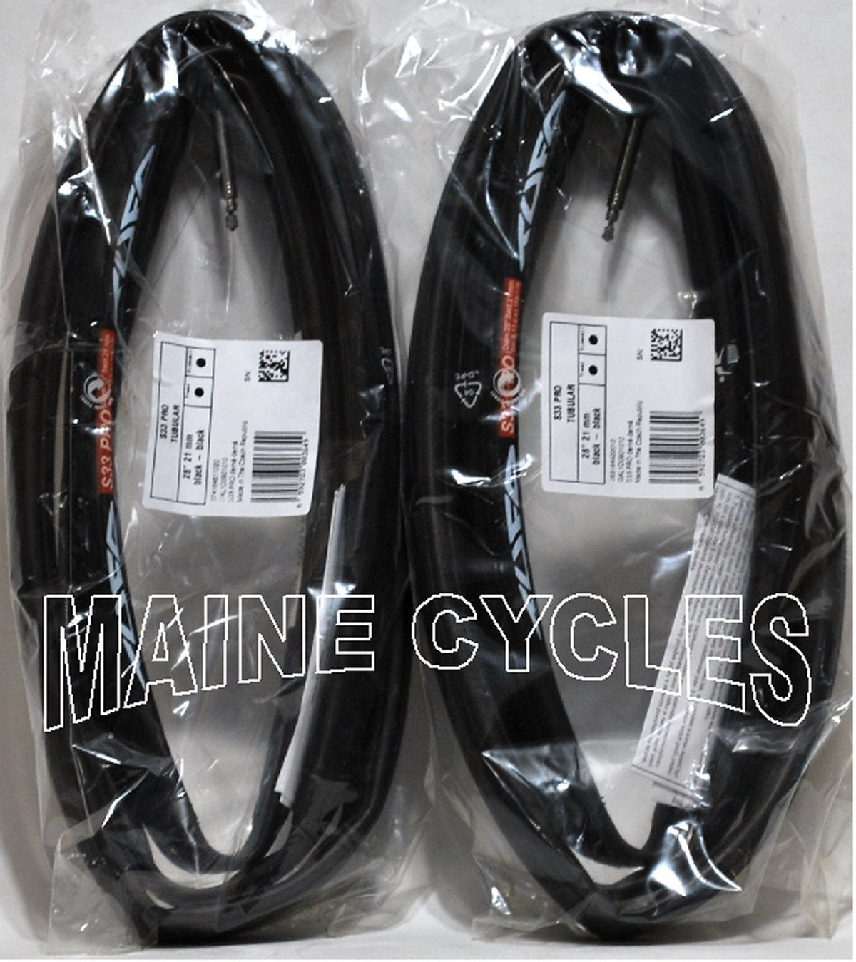 Vittoria Tufo S-33 Pro Tubular Bicycle Tires 700x21 All Black - Pair