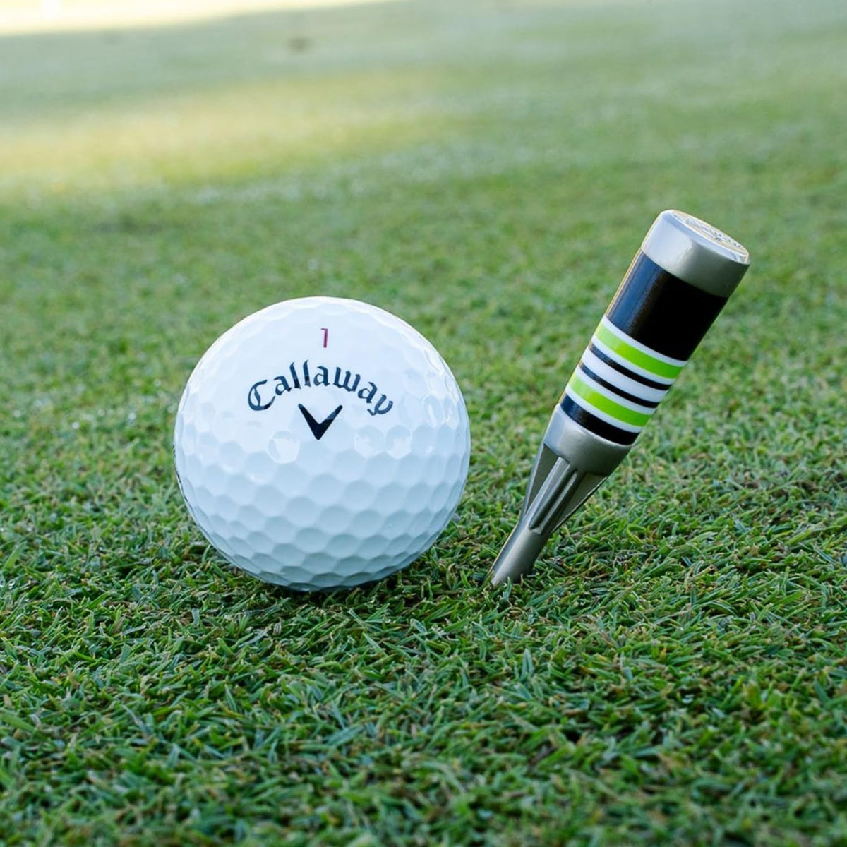 Golf Divot Repair Tool with Lime Ferrule - Callaway