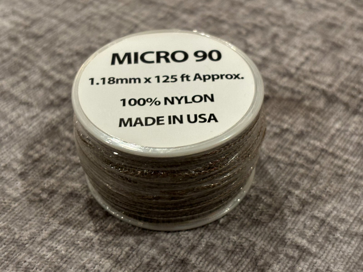 Micro Paracord Roll 125 ft Made in USA - Emergency Survival Gear