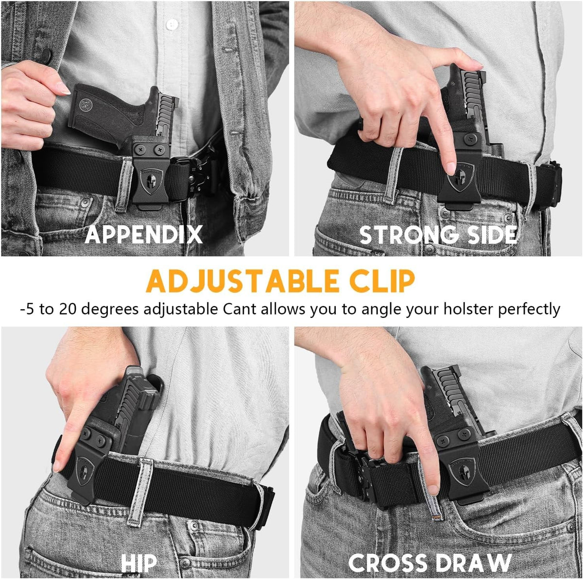 Kydex Holster for S&W Bodyguard 2.0 Concealed Carry with Optic Cut & Claw