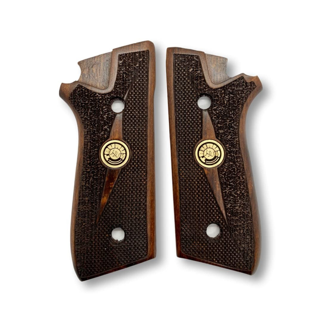Wooden Pistol Grip for Taurus PT59 PT92 PT99 PT100 PT101 PT917 - Smooth Beech & Walnut