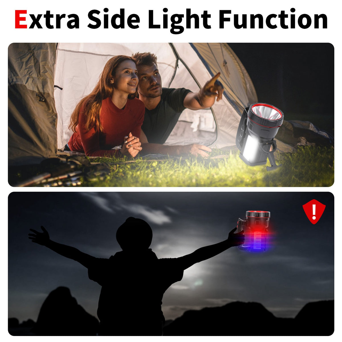 High Power Rechargeable LED Handheld Spotlight with Multiple Light Modes