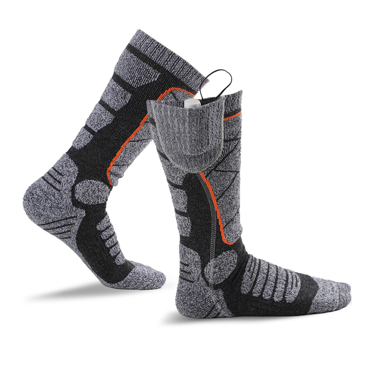 Rechargeable Heated Socks for Men Women Winter Foot Warmer Battery Pack Included