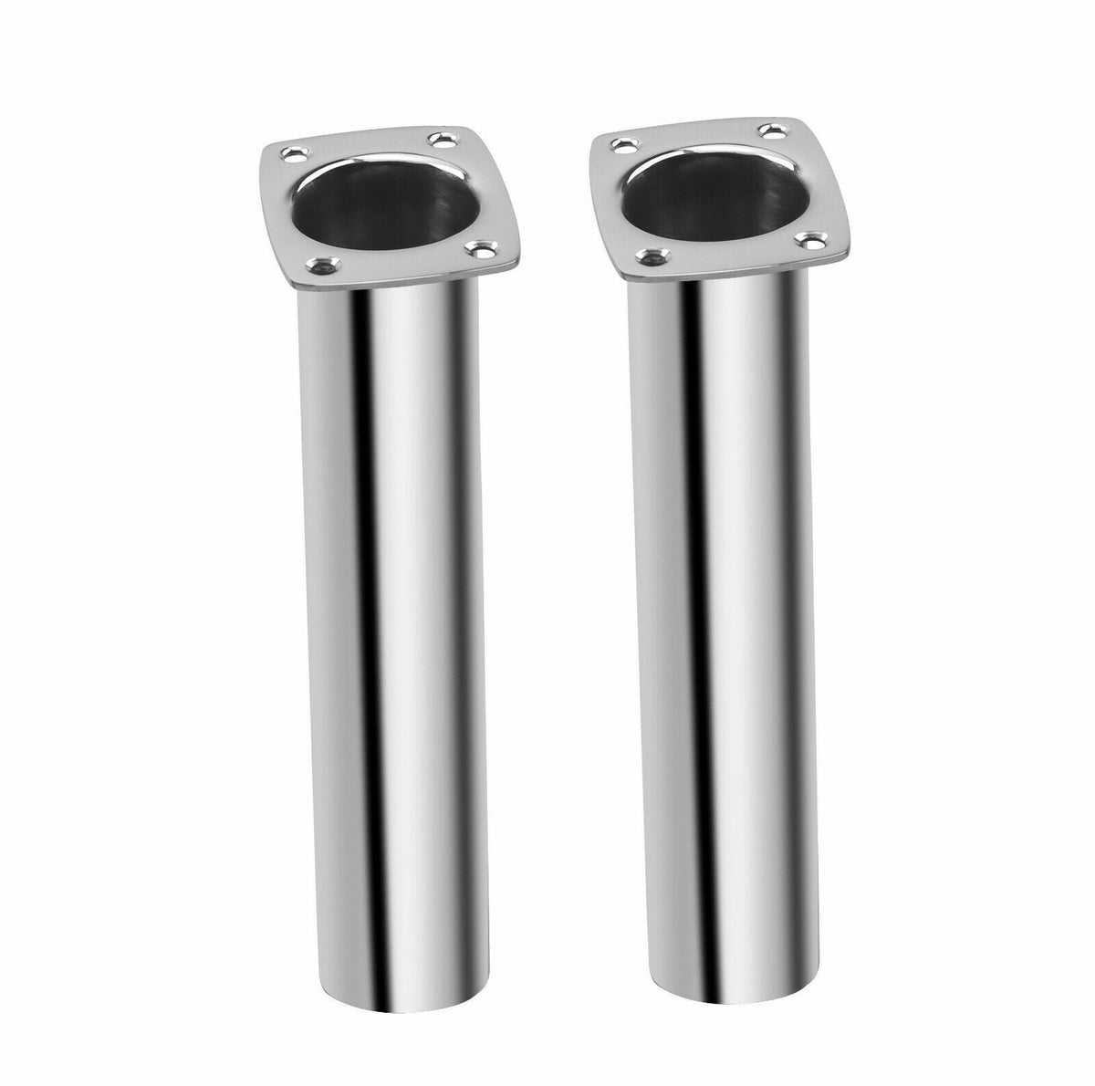 Stainless Steel Boat Fishing Rod Holder 90° Flush Mount Narrow Top 2 Pack