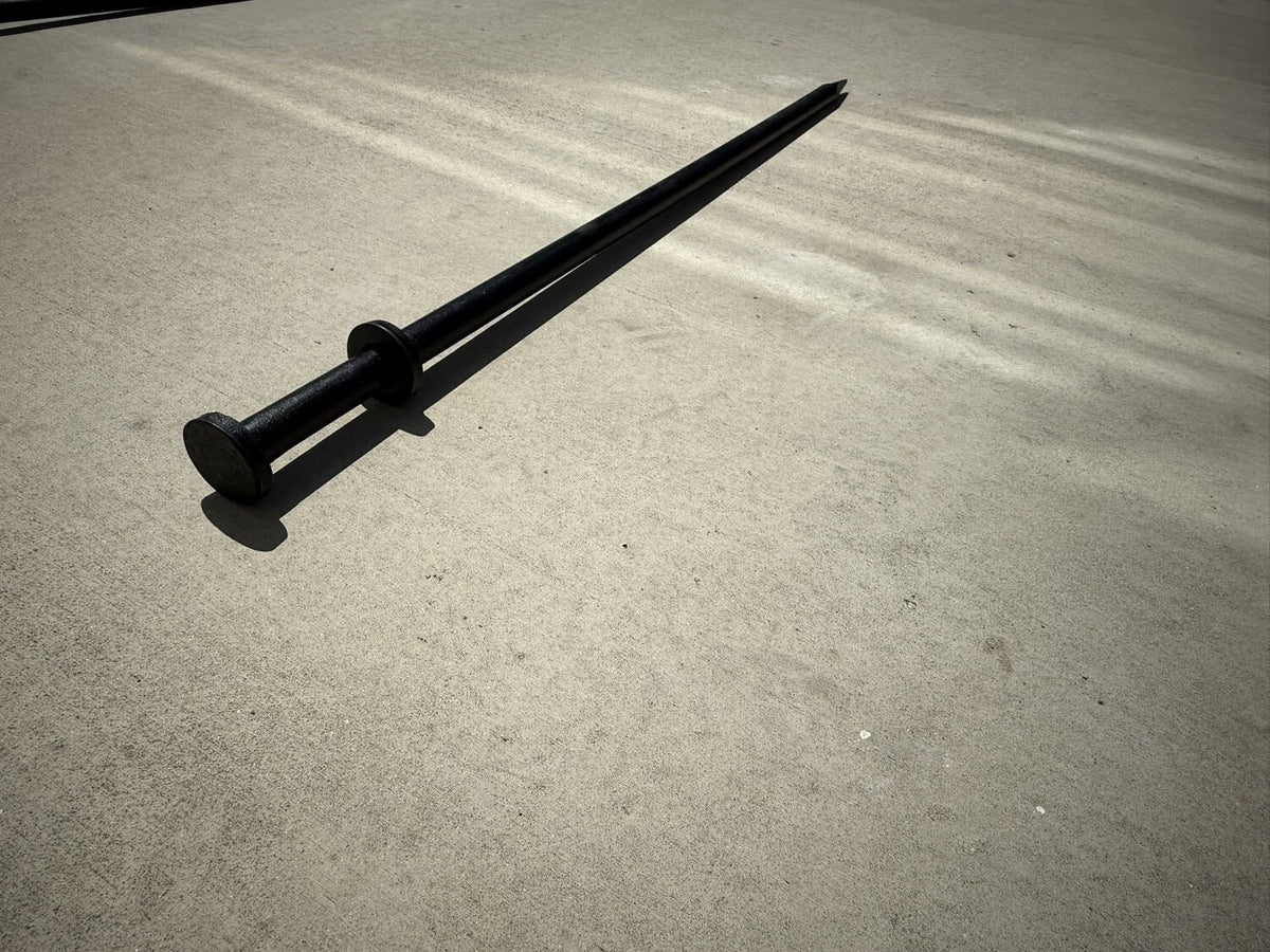 Commercial Steel Tent Stakes 1x40 Inch Heavy-Duty Ground Spikes