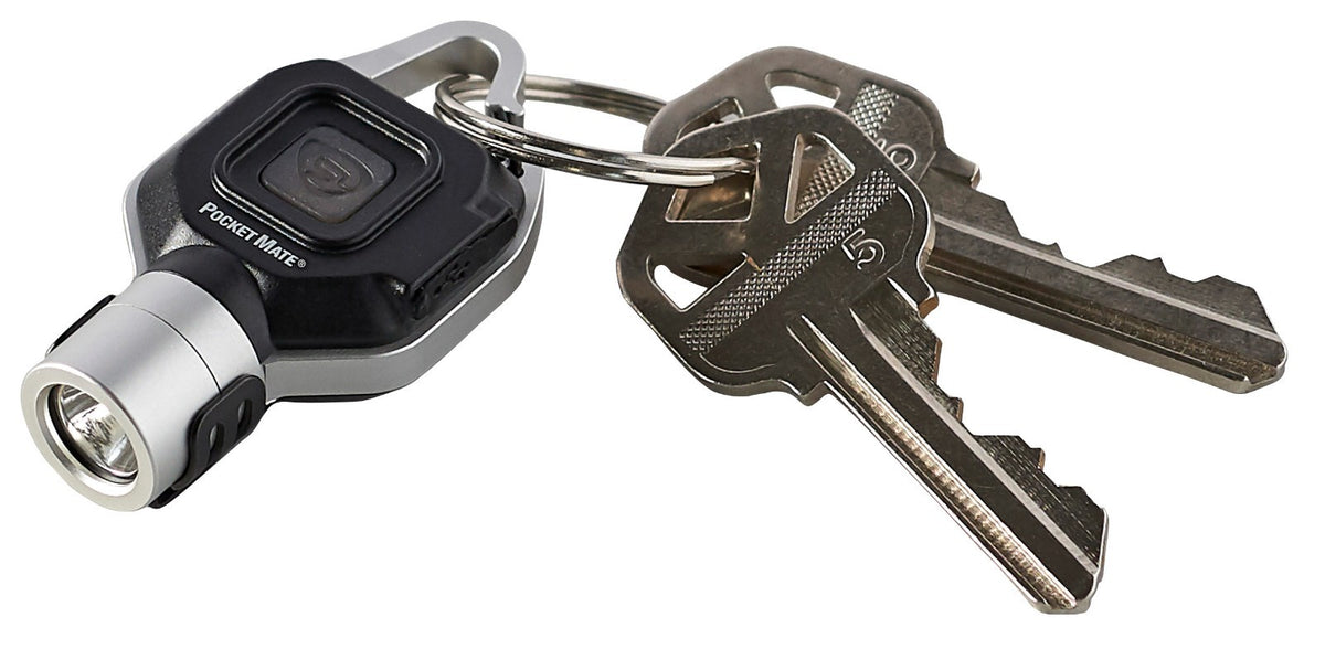 USB Rechargeable Pocket Flashlight Keychain with 325 Lumens, Compact & Weather-Resistant