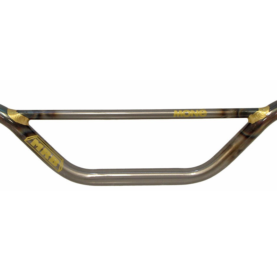 22.2mm BMX Steel Handlebar Replacement Bar - 805mm Raw Steel, 25° Back Sweep