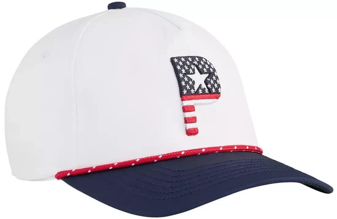 PUMA 2-Pack Golf Snapback Hats - Pars & Stripes 5-Panel Cap